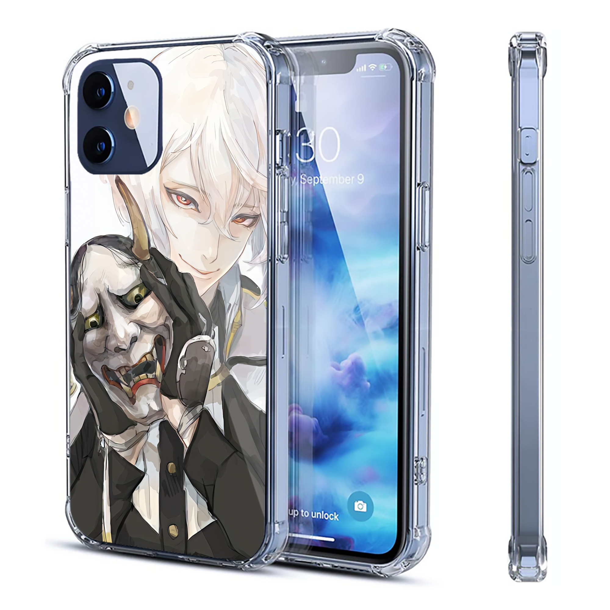 （画像用） 刀剣乱舞 Touken Ranbu 【iPhone 12シリーズ対応】透明スマホケース（クリアソフトケース）